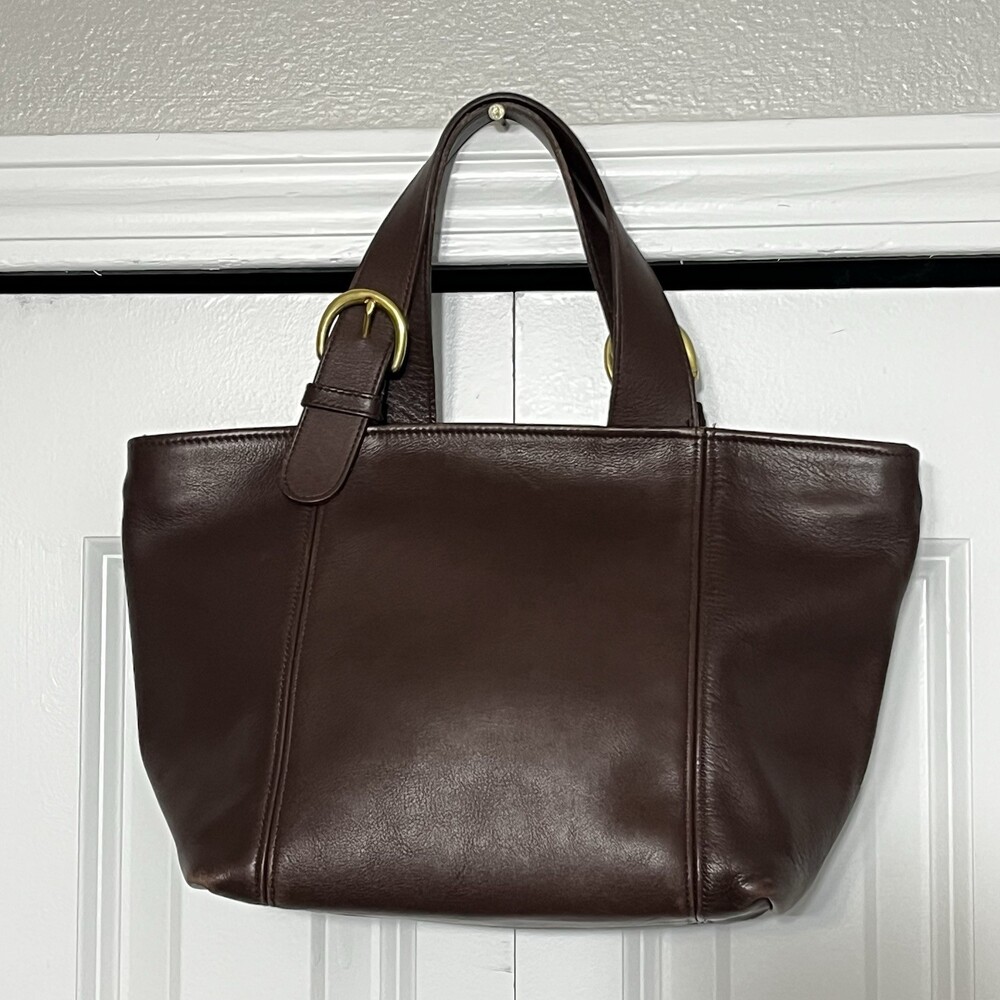 Coach Vintage Soho Waverly Tote Bag Purse Mahogony Glove Tanned Leather 4133 USA